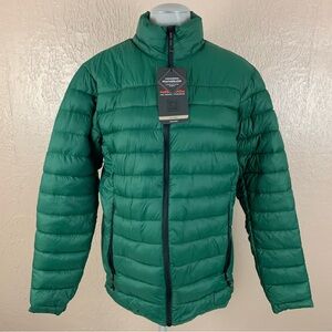 NEW Hawke & Co Deep Green Packable Puffer Coat Jacket